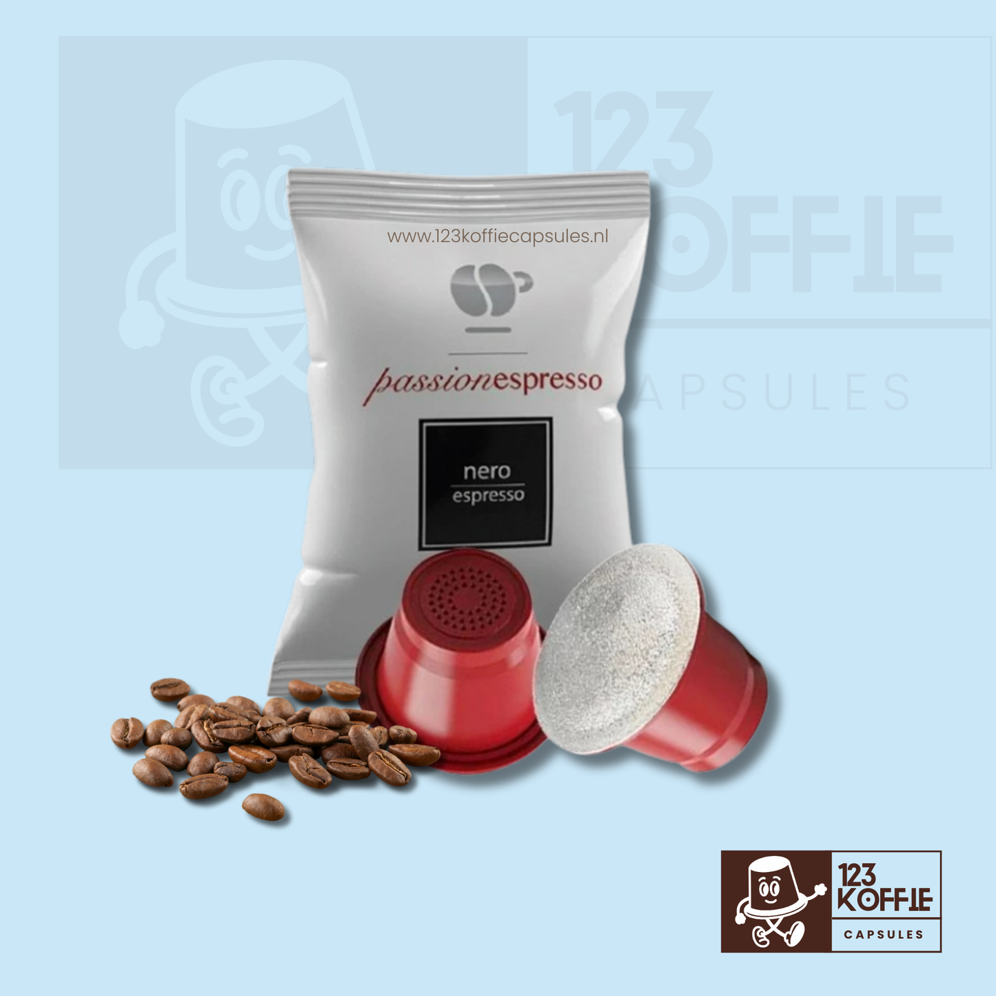 Lollo Nero espresso capsules met donker gebrande koffiebonen, krachtige Italiaanse espresso voor liefhebbers van intensiteit