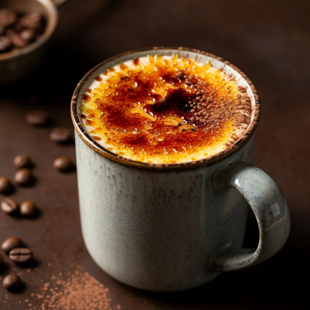 Koffie Crème Brûllée met Chocolade, Vanille en Peper
