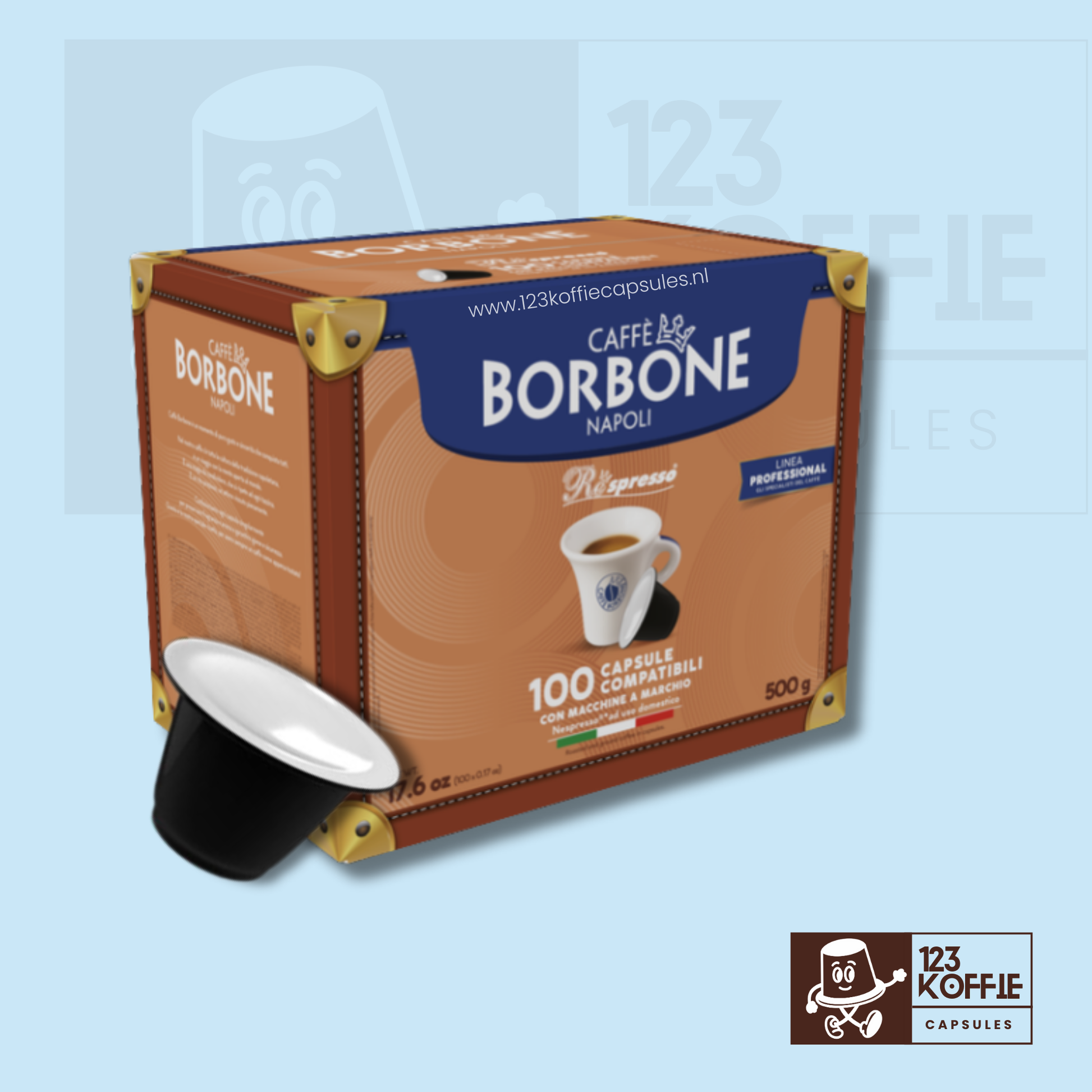 Voordeelverpakking Borbone Decafe capsules voor Nespresso Original 100 stuks cafeïnevrij
