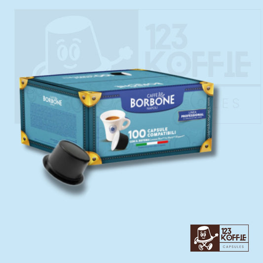 Verpakking van Caffè Borbone Oro koffiecapsules, 100 stuks voordeelverpakking, zachte en verfijnde Italiaanse espresso