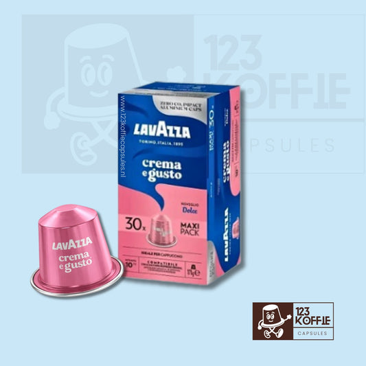 Verpakking van Lavazza Crema e Gusto koffiecapsules, 30 stuks, compatibel met Nespresso Original machines