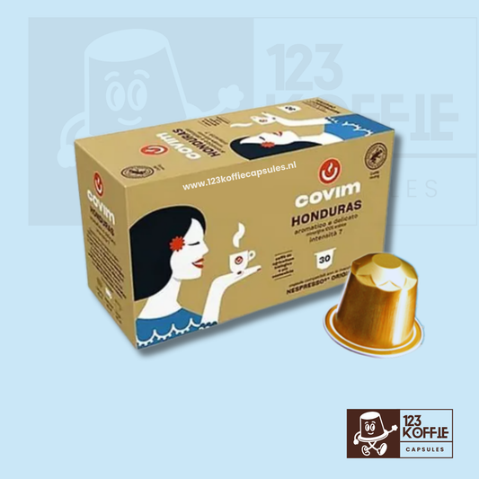 Milde Arabica espresso capsules Nespresso – Covim Honduras verpakking