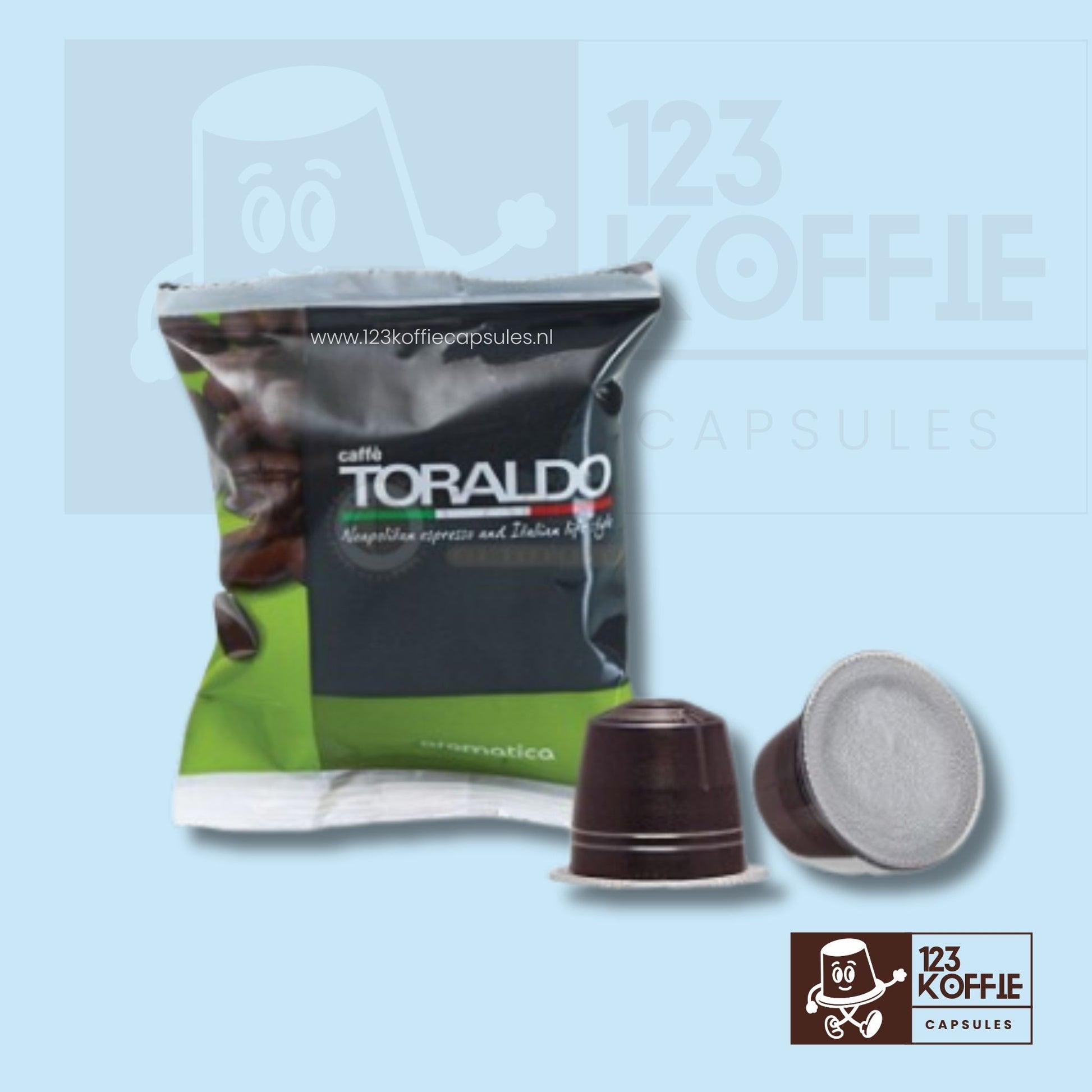 Verpakking Toraldo Aromatica capsules compatibel met Nespresso 100 stuks
