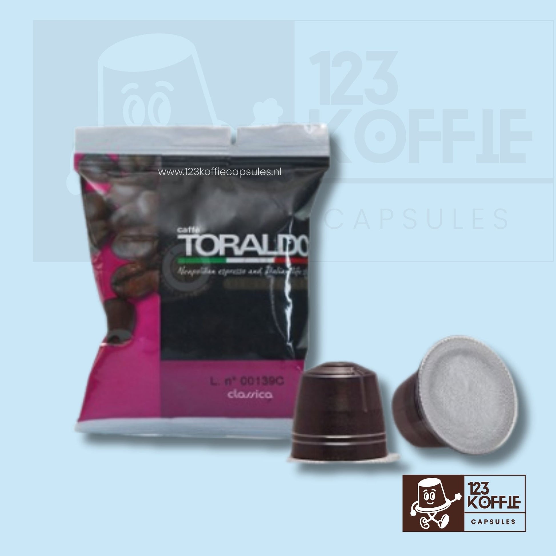 Verpakking Toraldo Insonnia Gattopardo capsules compatibel met Nespresso 100 stuks