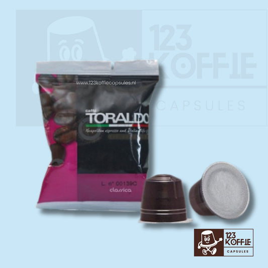 Verpakking Toraldo Insonnia Gattopardo capsules compatibel met Nespresso 100 stuks