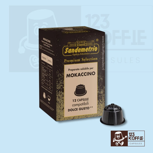 Mokaccino koffie capsules Dolce Gusto 12 stuks Sandemetrio